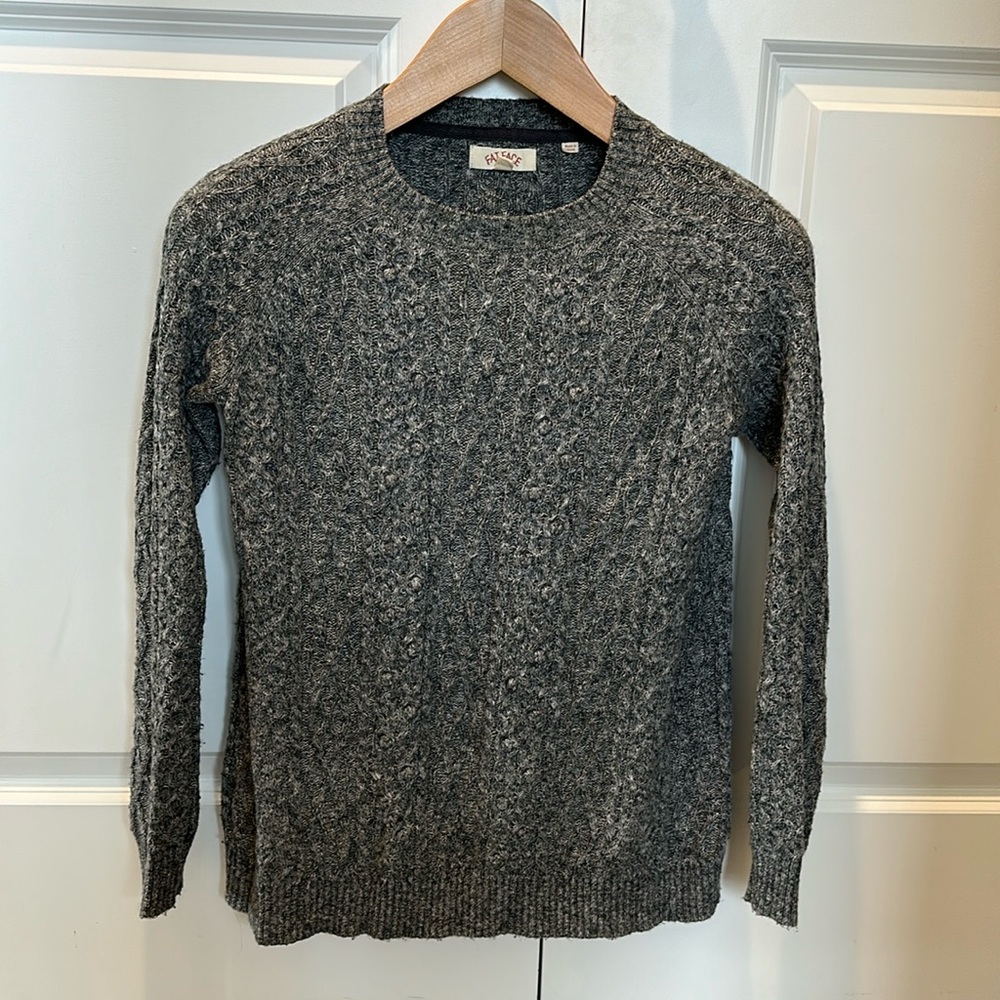 Fat Face, Cable Knit Sweater, Size 2, Small